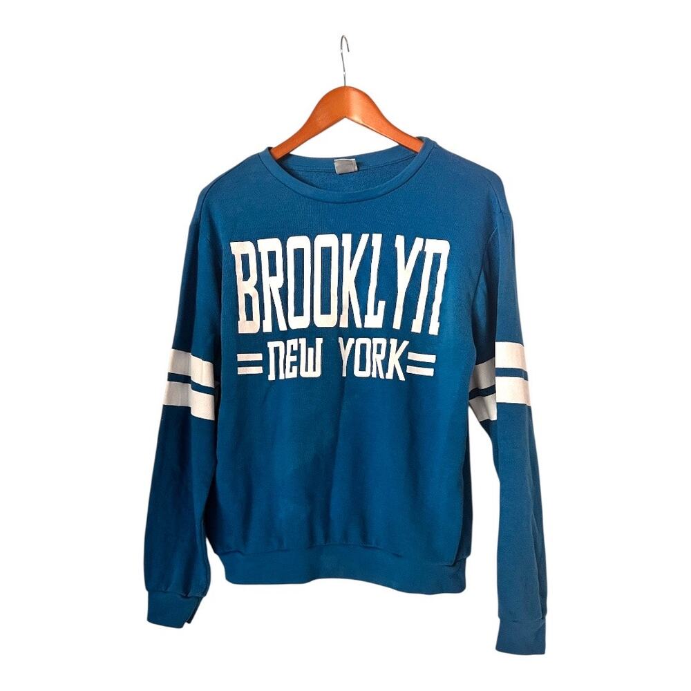 Brooklyn New York Long Sleeve Crewneck Top Ladies Size M by the Brand Freeze